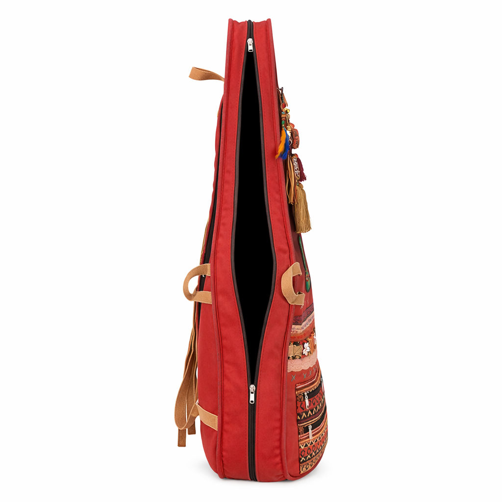 Maroon Padded Guitar Bag for Musicians
